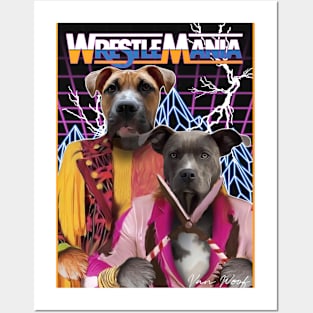 Wrestling Dogs Posters and Art